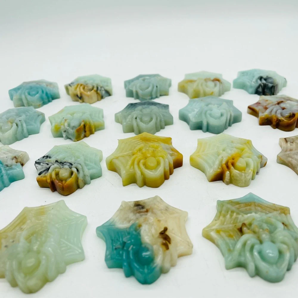 21 Pieces Caribbean Calcite Spider Carving - Image 5