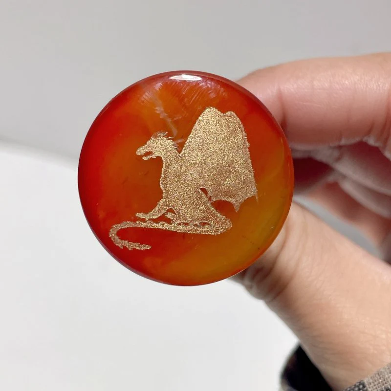 Carnelian Engraved Dragon Car Air Vent Clips Wholesale Car Accessories - Image 9
