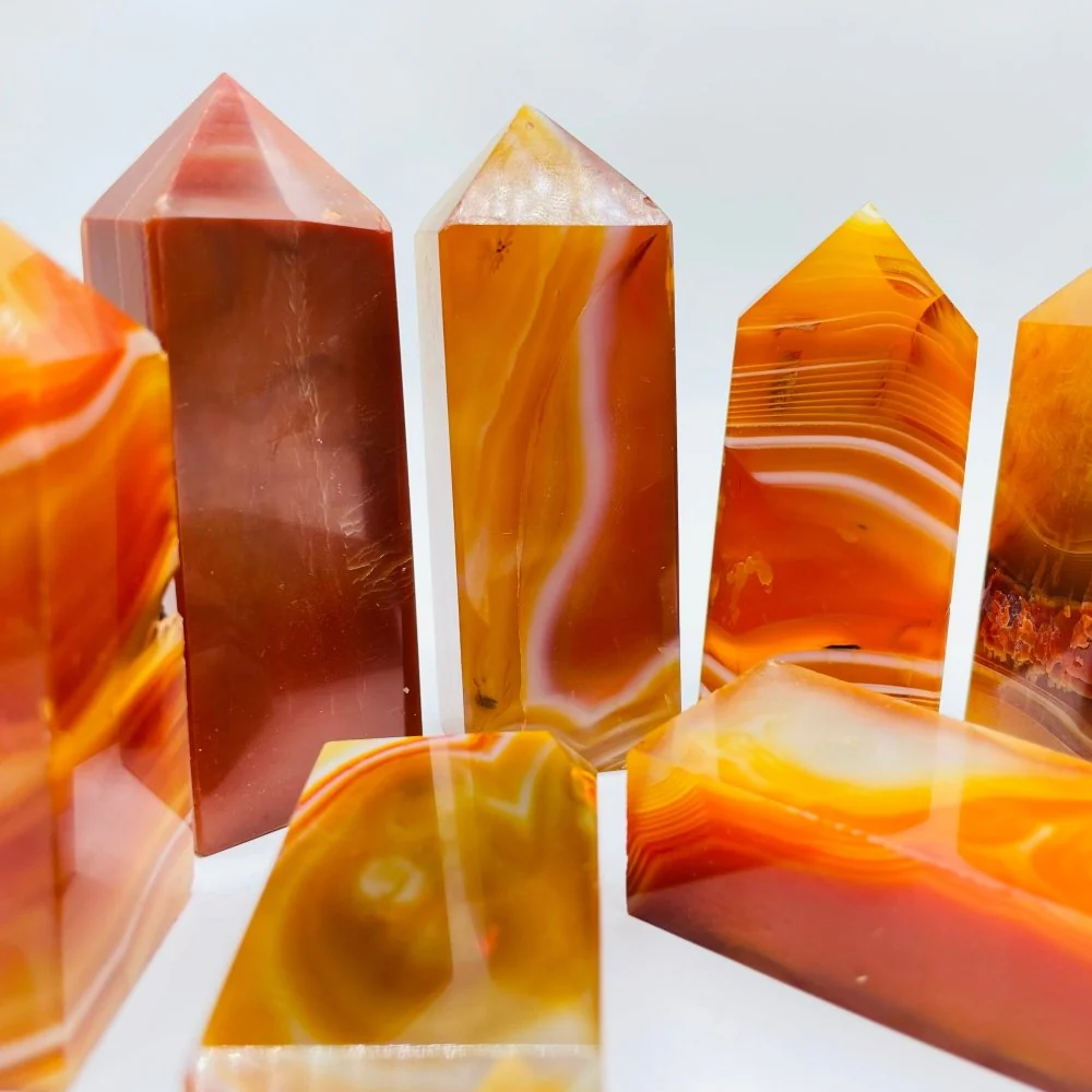 Carnelian Four-Sided Tower Point Wholesale - Image 3