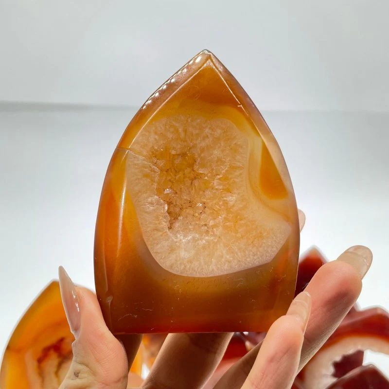 Natural Carnelian Geode Druzy Arrow Head Shape Wholesale - Image 2