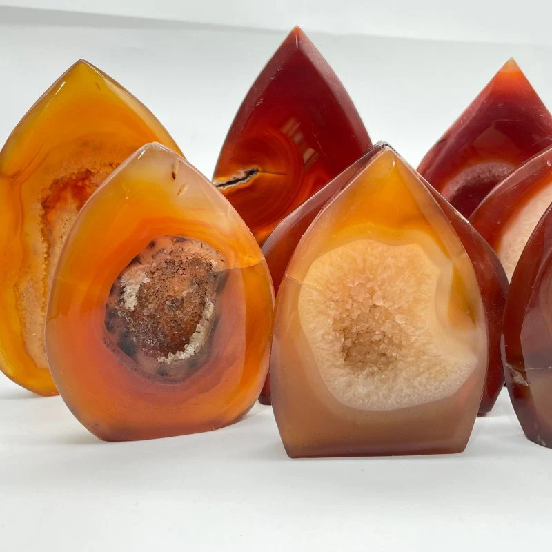 Natural Carnelian Geode Druzy Arrow Head Shape Wholesale - Image 3