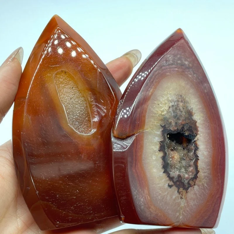 Natural Carnelian Geode Druzy Arrow Head Shape Wholesale - Image 6