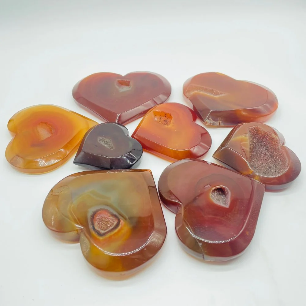 Carnelian Geode Heart Crystal Wholesale - Image 2