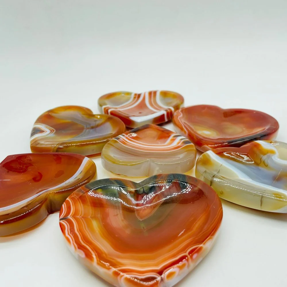 High Quality Carnelian Heart Bowl Shallow Bowl Wholesale - Image 2