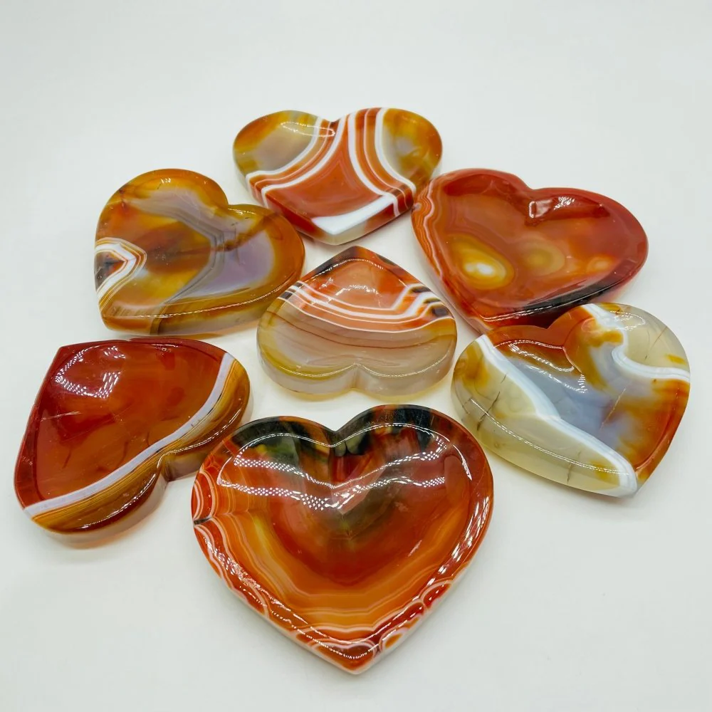 High Quality Carnelian Heart Bowl Shallow Bowl Wholesale - Image 3