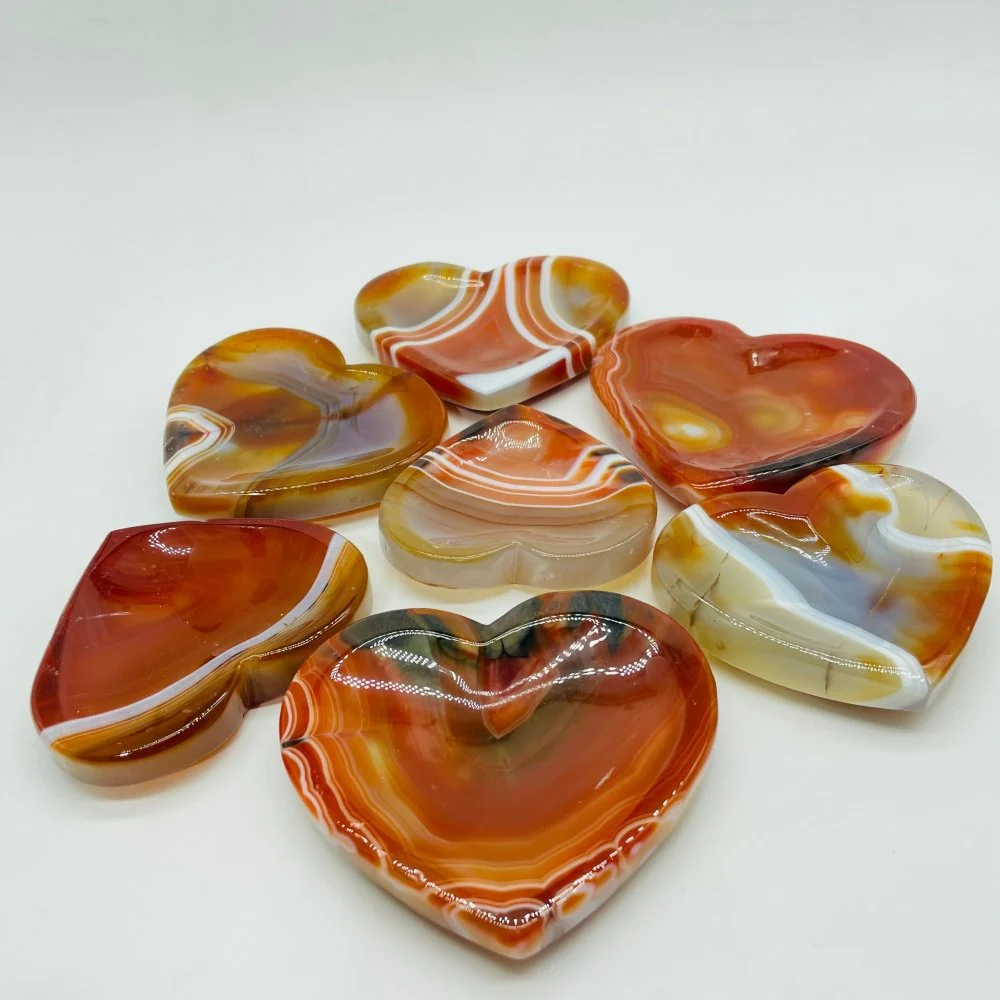High Quality Carnelian Heart Bowl Shallow Bowl Wholesale - Image 4