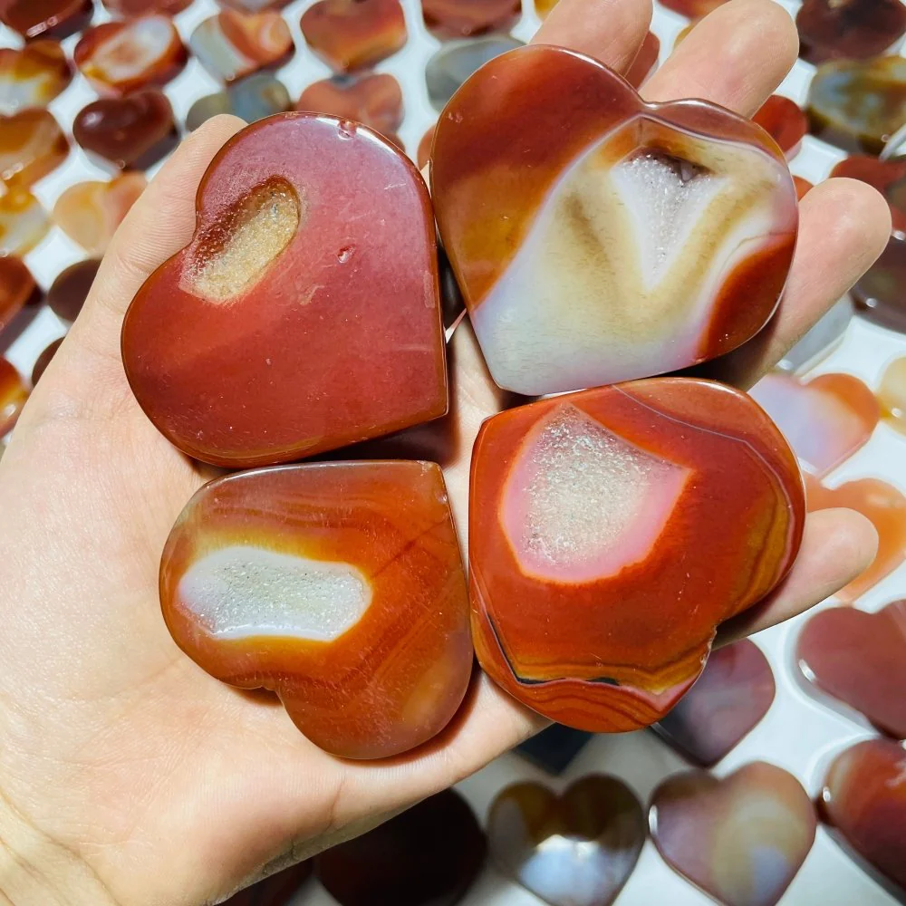 108 Pieces Carnelian Heart Clearance - Image 2