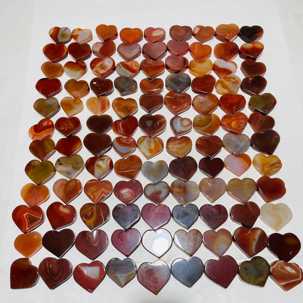 108 Pieces Carnelian Heart Clearance - Image 4