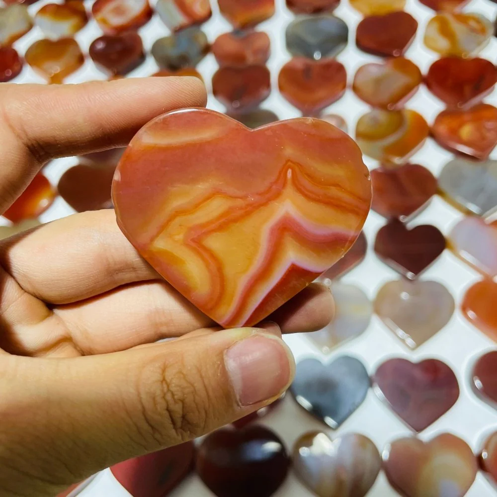 108 Pieces Carnelian Heart Clearance - Image 8