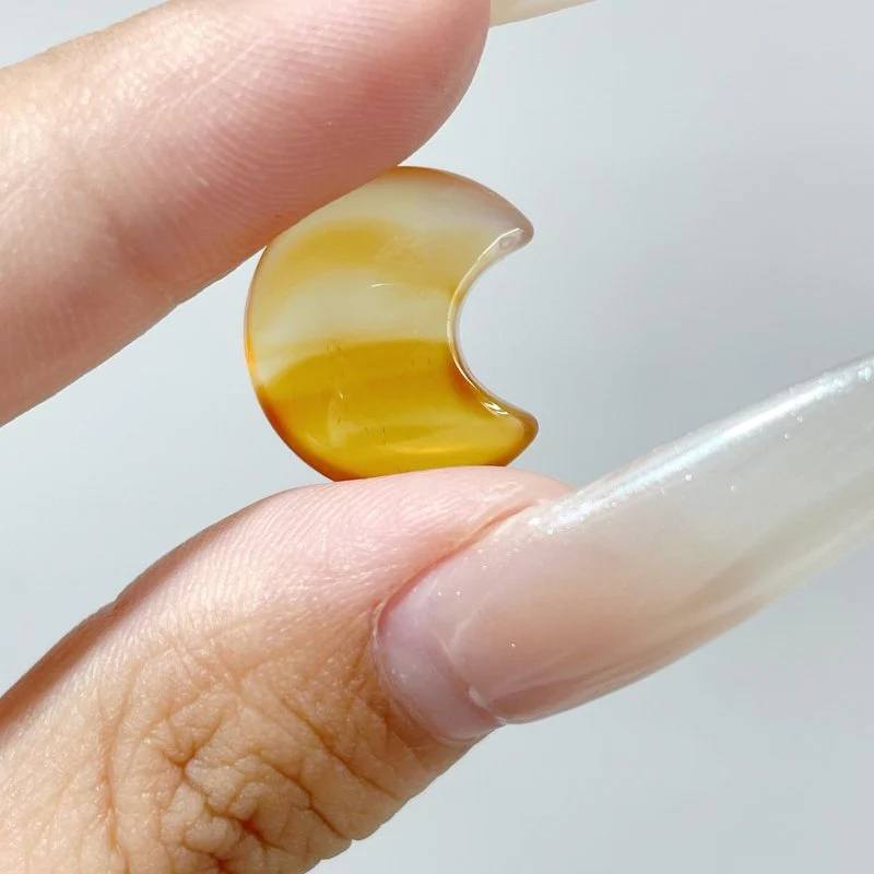 1.5cm Carnelian Mini Moon Diy Crystals Wholesale - Image 5