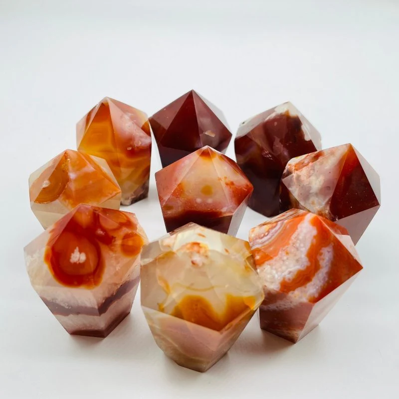 Carnelian Mixed Quartz CupCake Shape Tower Points Wholesale - Image 2
