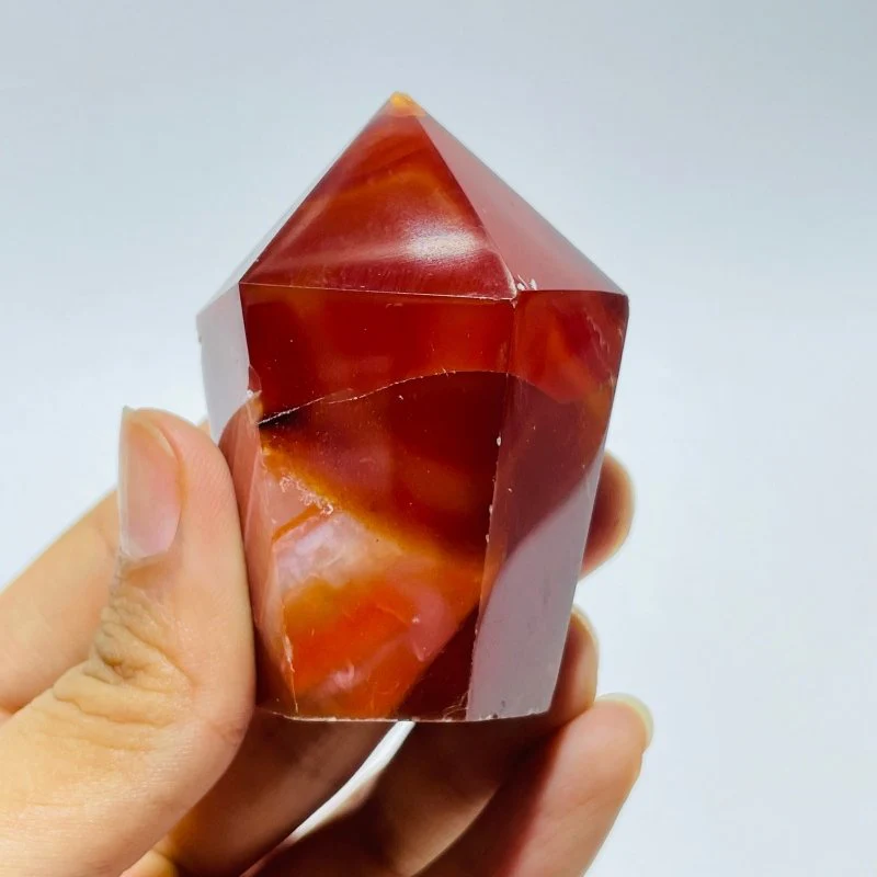 Carnelian Mixed Quartz CupCake Shape Tower Points Wholesale - Image 5