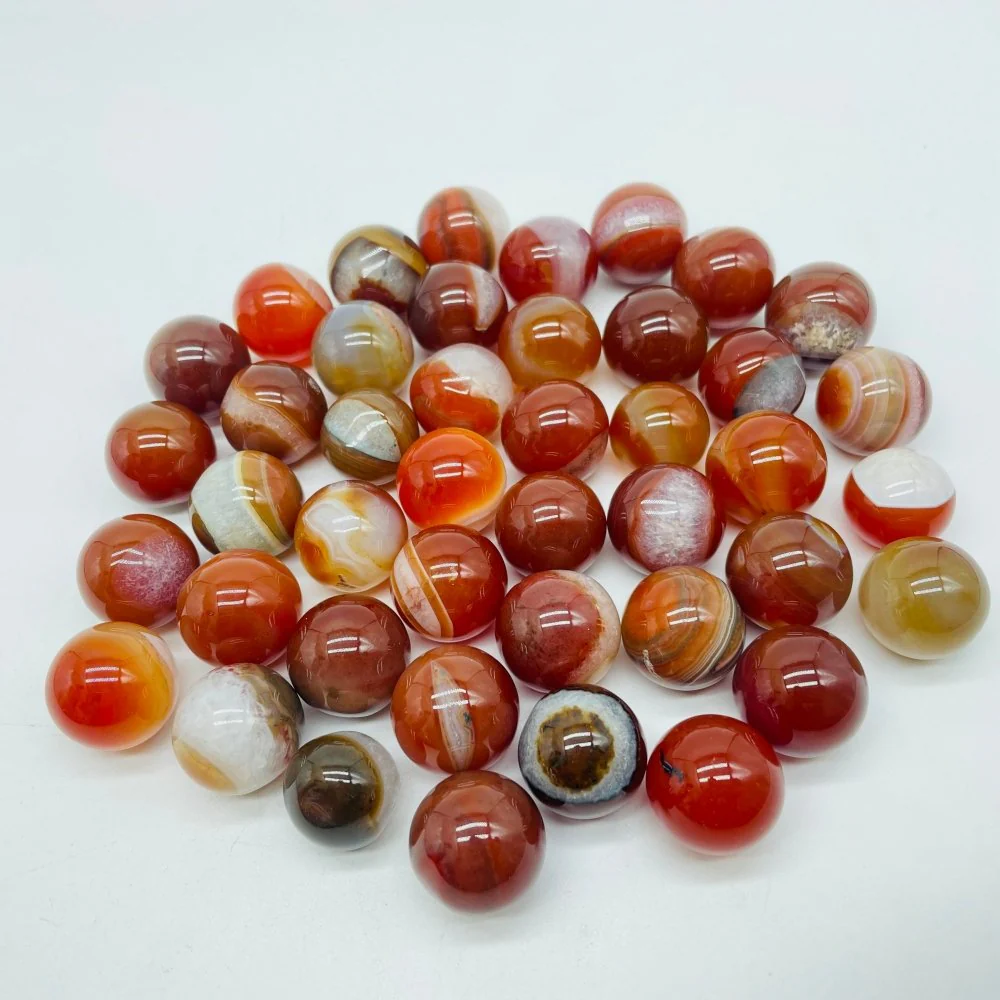 Carnelian Mixed Quartz Stripe Spheres Wholesale - Image 3