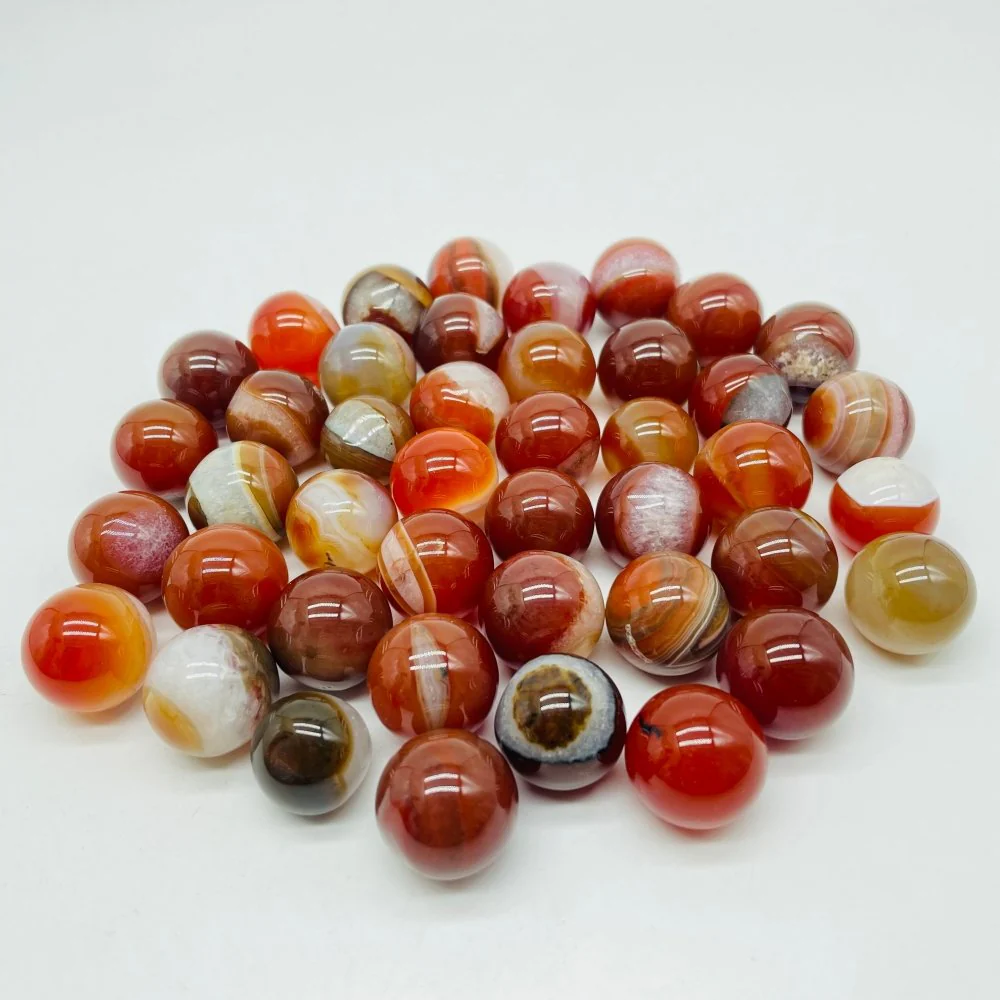 Carnelian Mixed Quartz Stripe Spheres Wholesale - Image 4