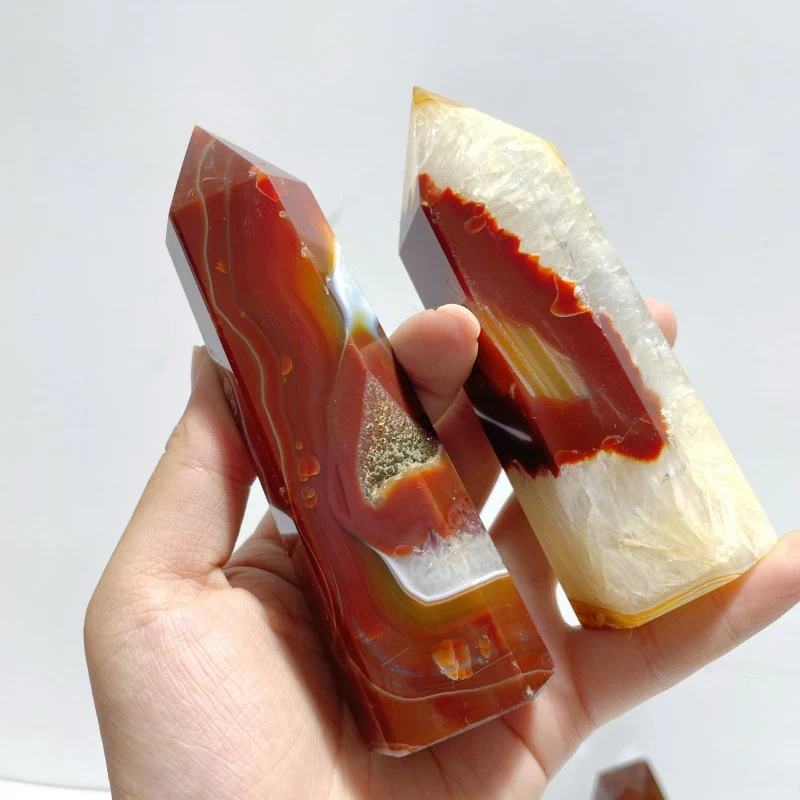 19 Pieces Carnelian Mixed Quartz Tower Point - Image 5