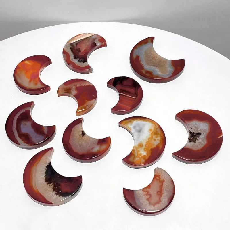 Carnelian Moon Shape Wholesale