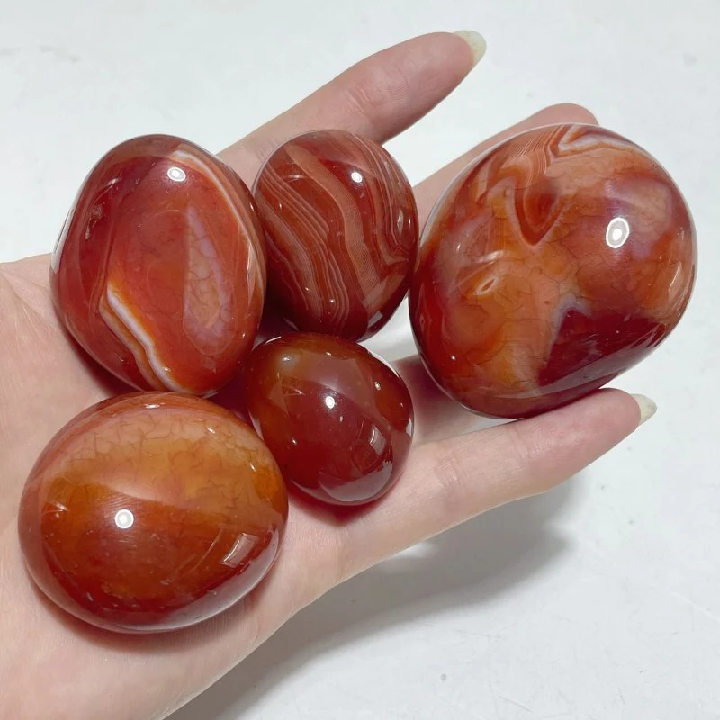 Natural Carnelian Palm Tumbled Wholesale - Image 3