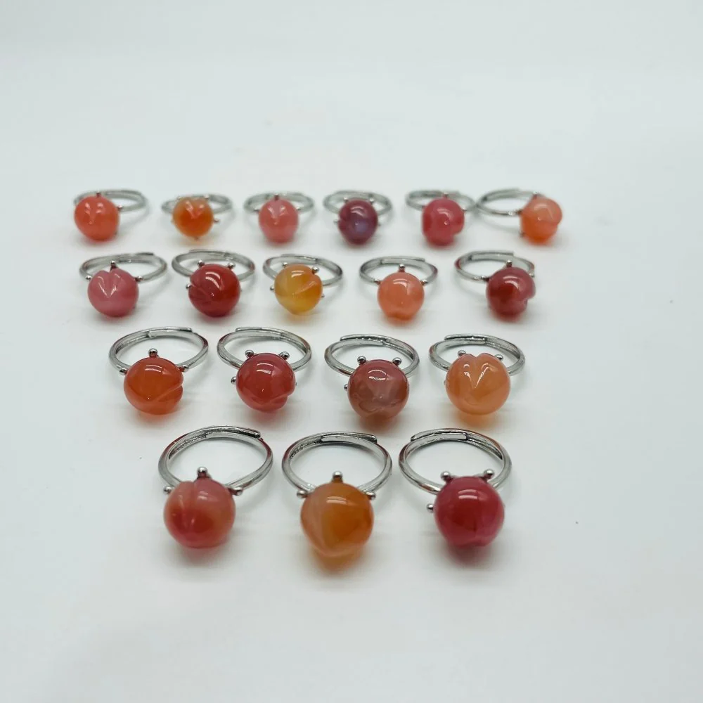 Carnelian Peach Ring Wholesale - Image 2