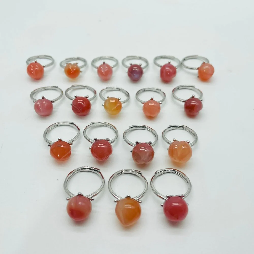 Carnelian Peach Ring Wholesale - Image 3