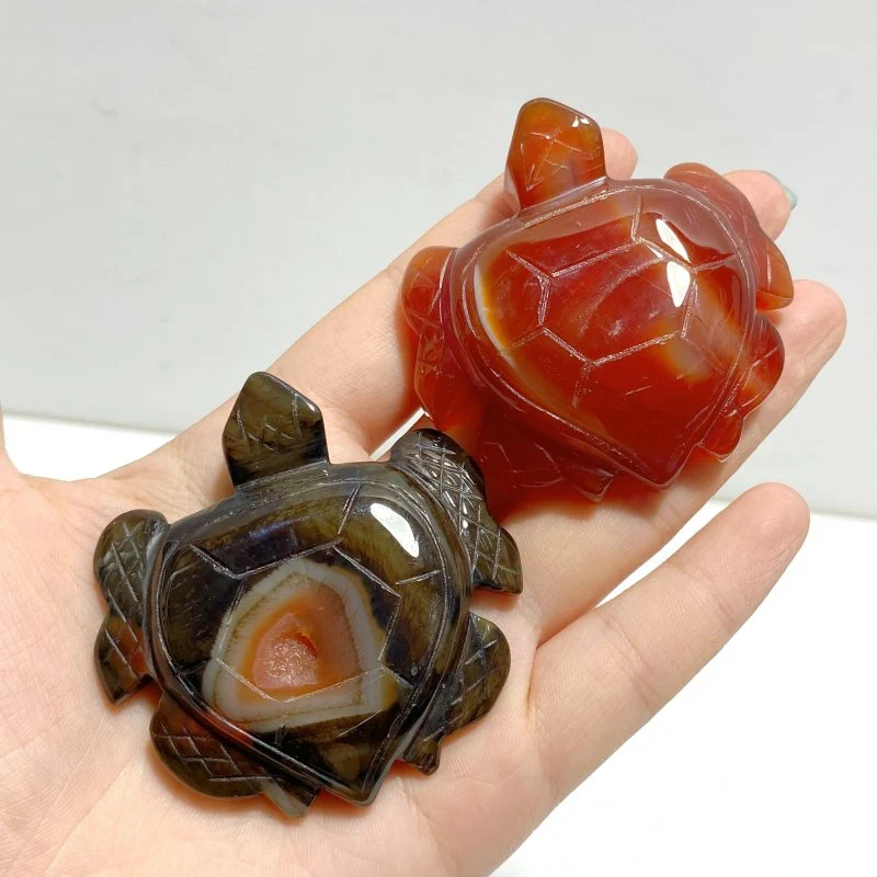 Carnelian Sea Turtle Carving Wholesale - Image 5
