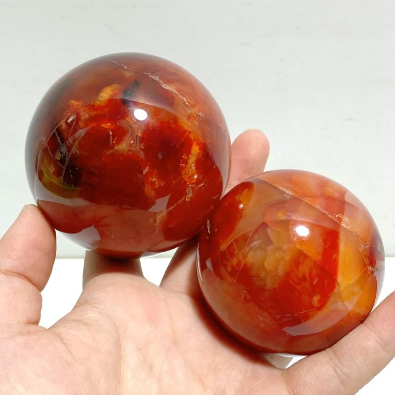 13 Pieces Large Carnelian Stone Spheres - Image 5
