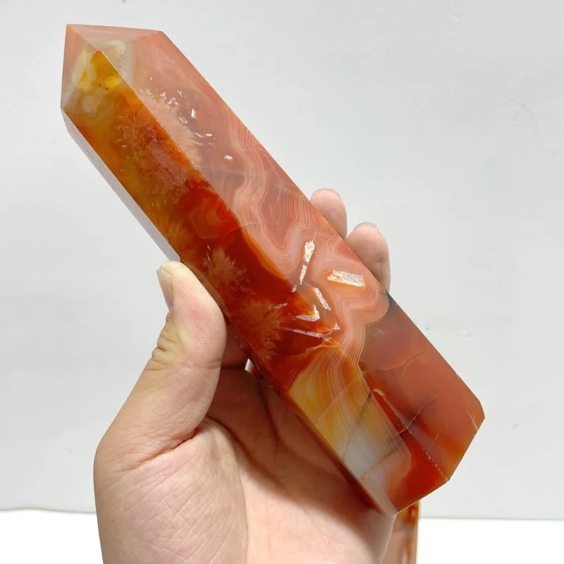 9 Pieces Large Carnelian Crystal Tower Clearance (defect) - Image 8