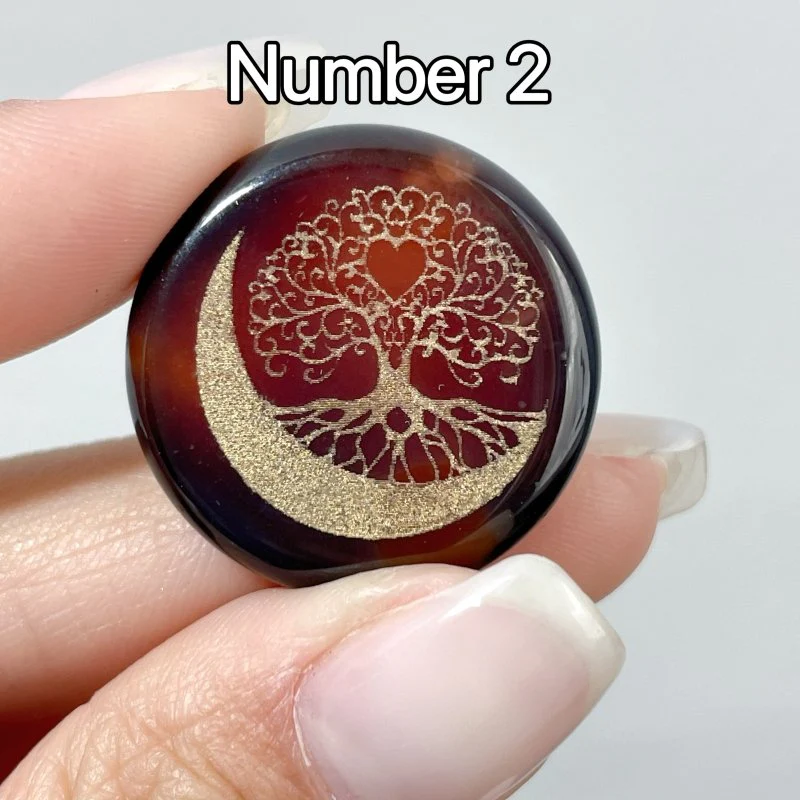 Carnelian Tree of Life Small Round Slices DIY Accessories - Image 4