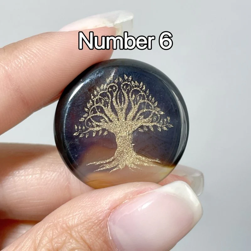 Carnelian Tree of Life Small Round Slices DIY Accessories - Image 8