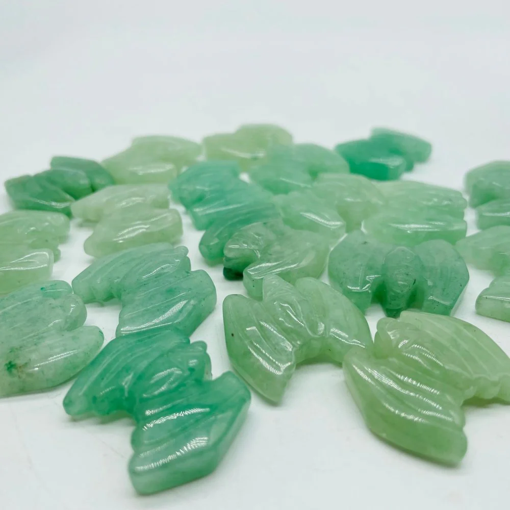 Halloween Stone Mini Bat Aventurine Carving Wholesale - Image 2