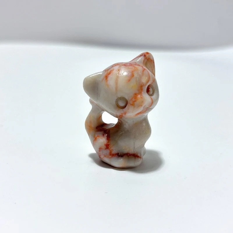 11 Types Cat Carving Wholesale Obsidian Pink Opal Yooperlite - Image 13