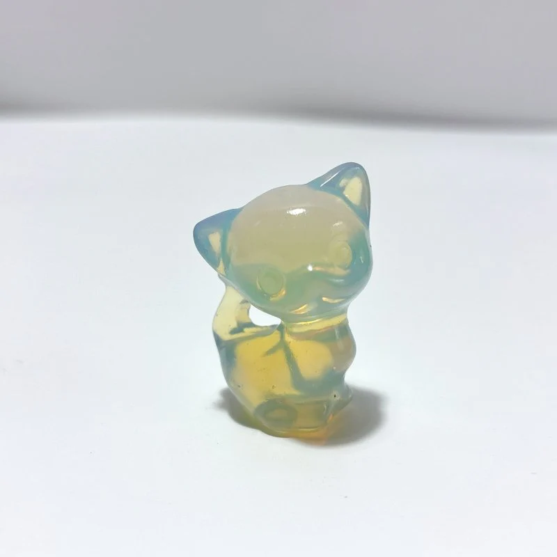11 Types Cat Carving Wholesale Obsidian Pink Opal Yooperlite - Image 7
