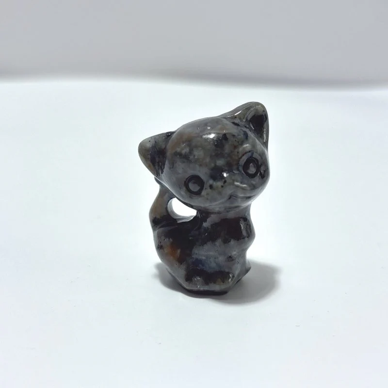 11 Types Cat Carving Wholesale Obsidian Pink Opal Yooperlite - Image 8