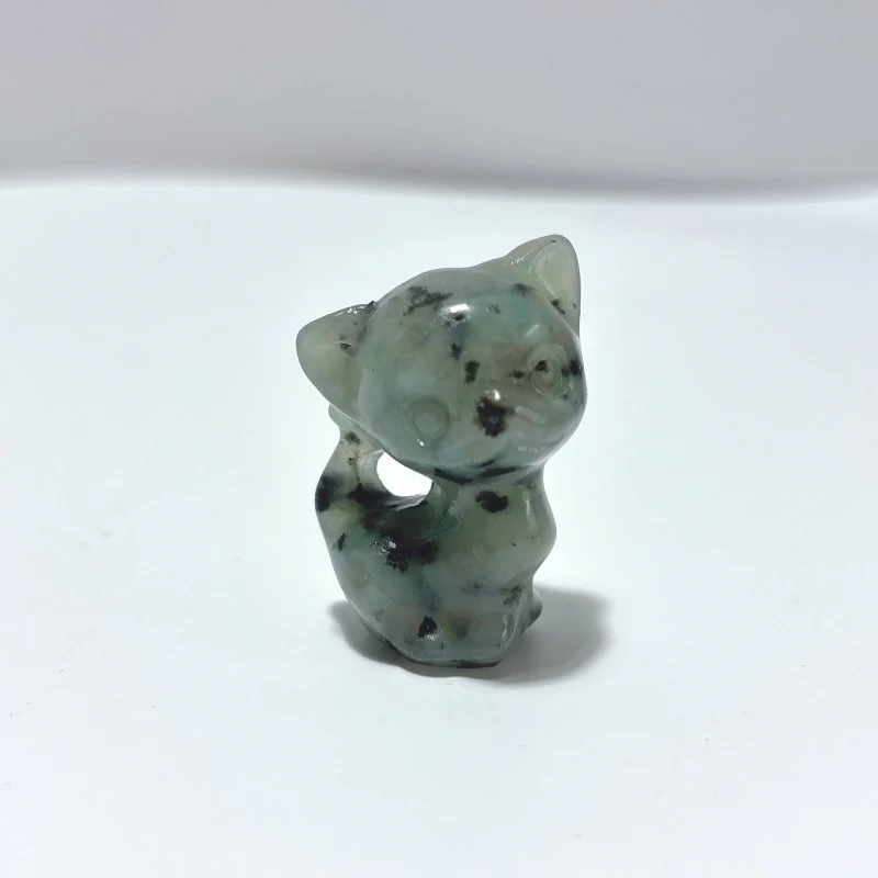 11 Types Cat Carving Wholesale Obsidian Pink Opal Yooperlite - Image 9