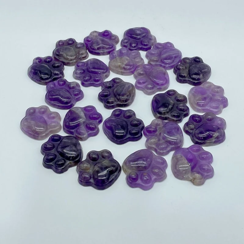 Cat Paw Chevron Amethyst Carving Wholesale