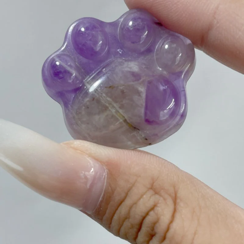 Cat Paw Chevron Amethyst Carving Wholesale - Image 4