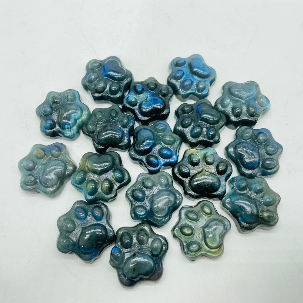 Cat Paw Labradorite Stone Carving Wholesale - Image 4