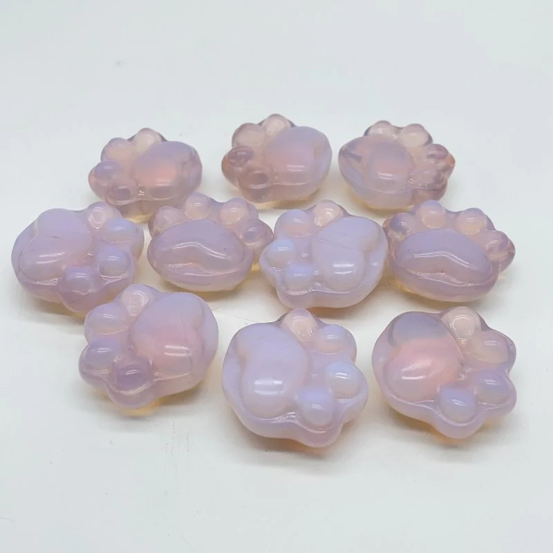 Cat Paw Pink Opalite Carving Wholesale