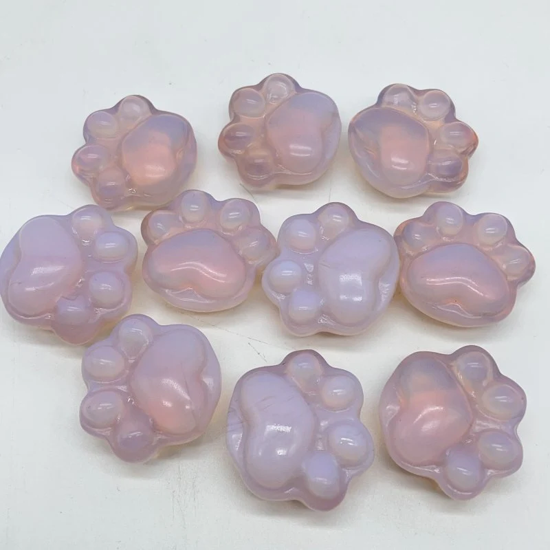 Cat Paw Pink Opalite Carving Wholesale - Image 2