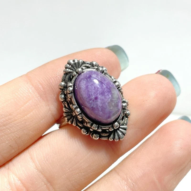 50 Pieces Charoite Different Styles Ring #3 - Image 3