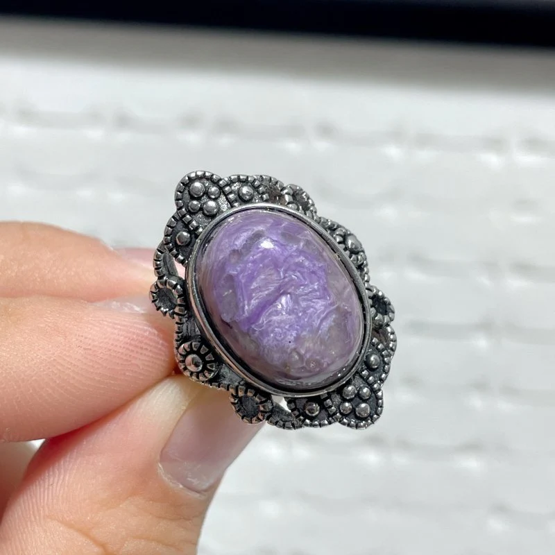 44 Pieces Charoite Different Styles Ring #4