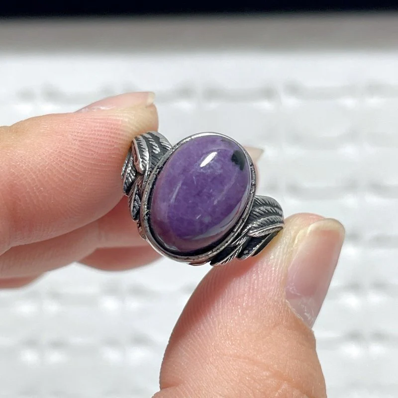 43 Pieces Charoite Different Styles Ring #5 - Image 5