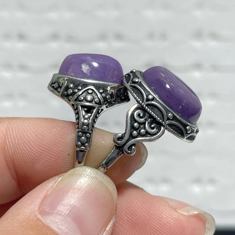 40 Pieces Charoite Different Styles Ring #6 - Image 7