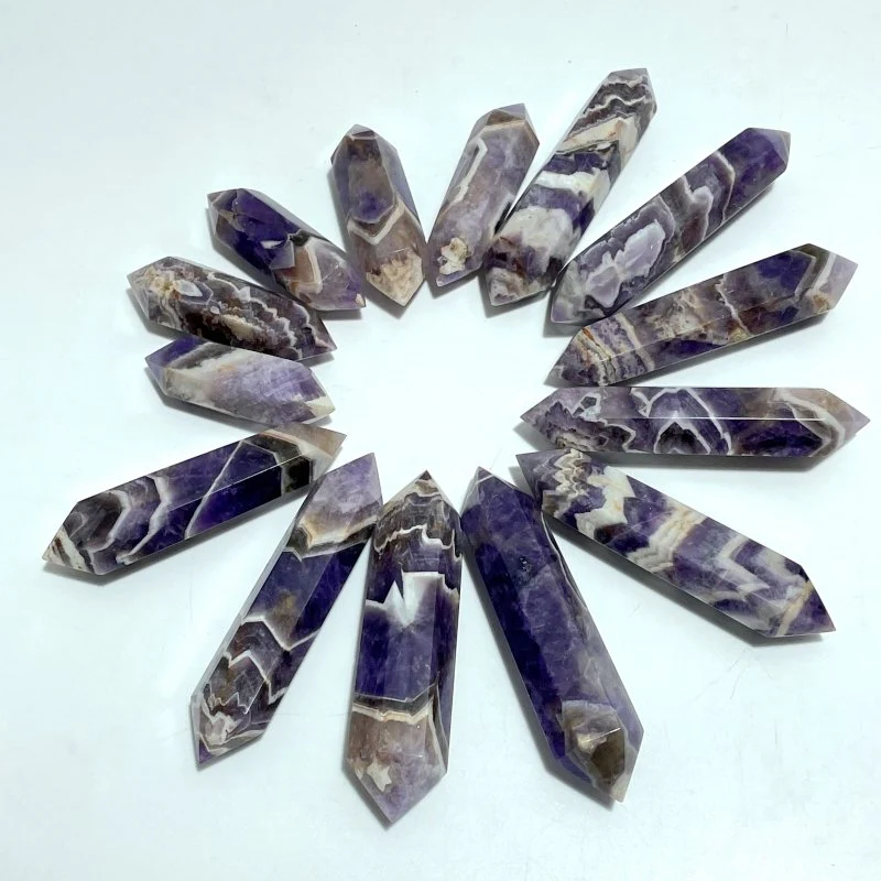 Chevron Amethyst Double Points Wholesale