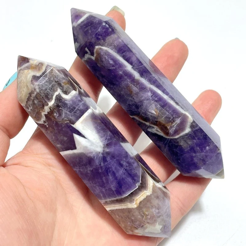 Chevron Amethyst Double Points Wholesale - Image 6