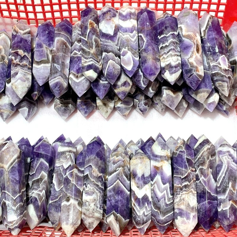Chevron Amethyst Double Points Wholesale - Image 8