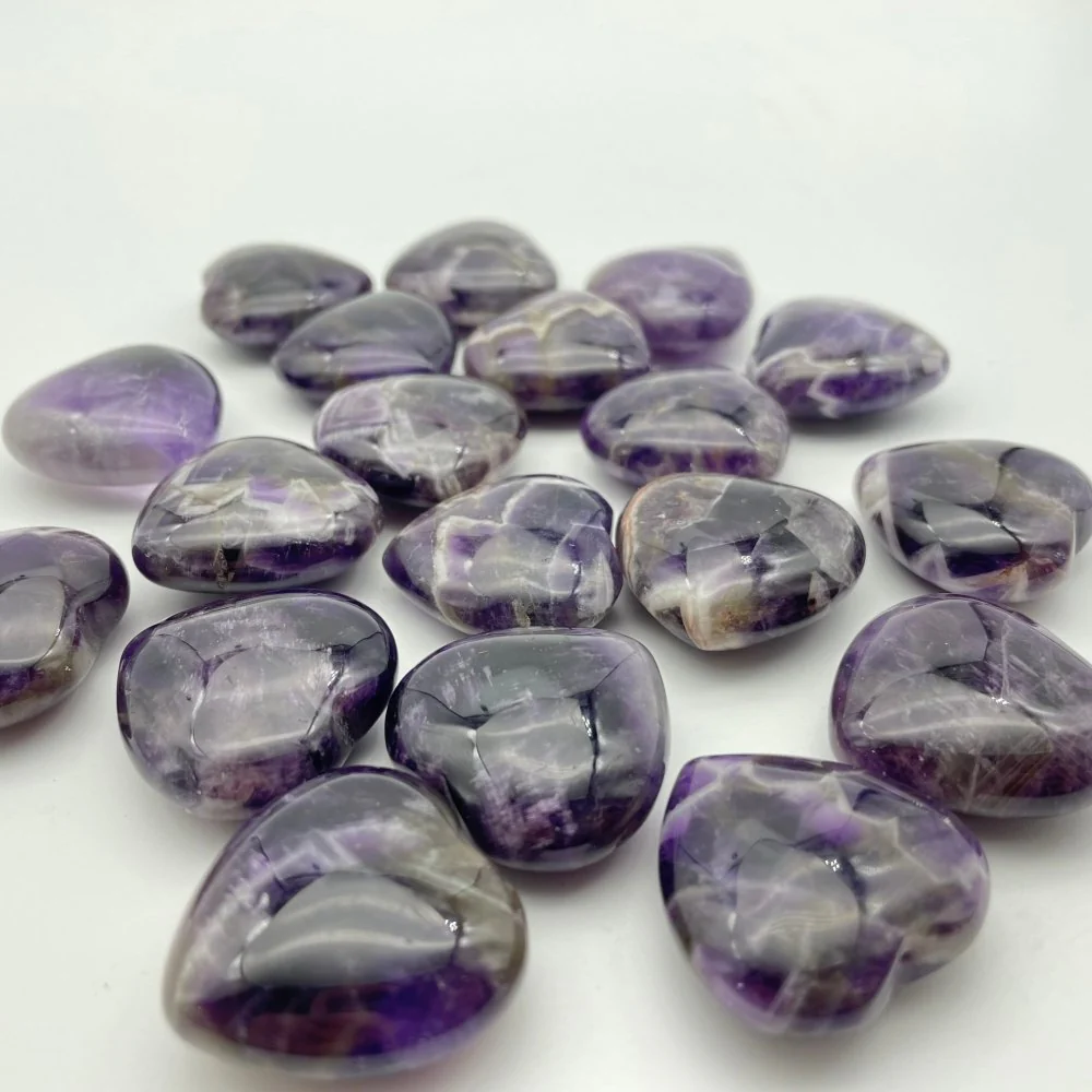 Chevron Amethyst Heart 1.2in(3cm) Wholesale - Image 2