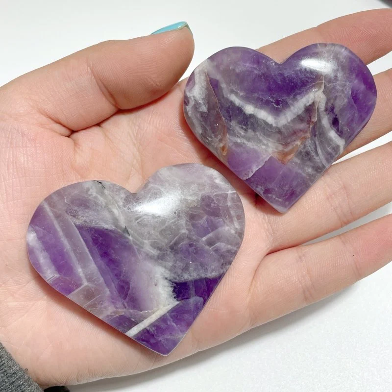 Chevron Amethyst Heart Shape Wholesale - Image 2