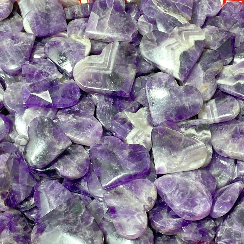 Chevron Amethyst Heart Shape Wholesale - Image 7