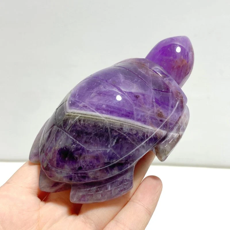 7 Pieces Chevron Amethyst Sea Turtles Carving - Image 7