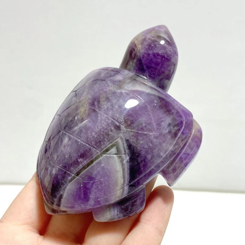 7 Pieces Chevron Amethyst Sea Turtles Carving - Image 8